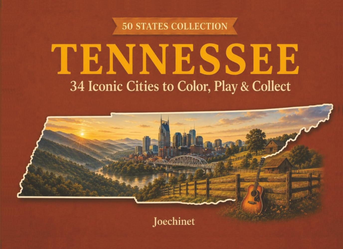 Tennessee: 34 Cities to Color (50 States Collection)