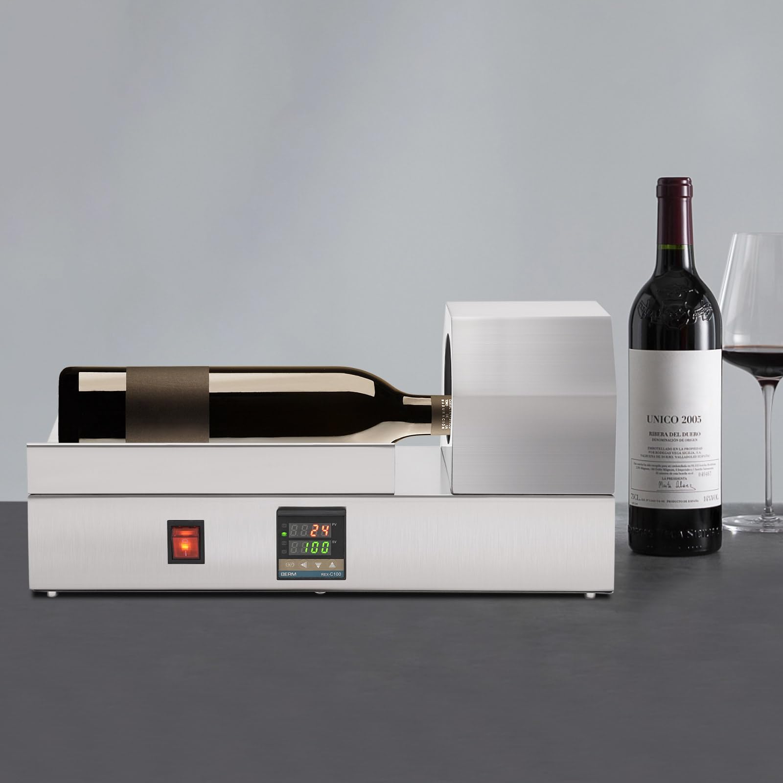 Capsula VC termoretraibile Visualizzazione Digitale Termostatica Bottiglia di vino Imballaggio Capsula Macchina per Capsule PVC con un
