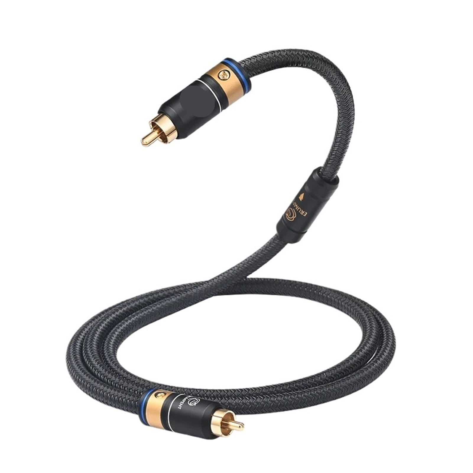 Cavo Coassiale HiFi 6N OCC Core Senza Rumore RCA A RCA Maschio Coassiale Cavo Subwoofer Audio Video For Altoparlante TV DAC(A)