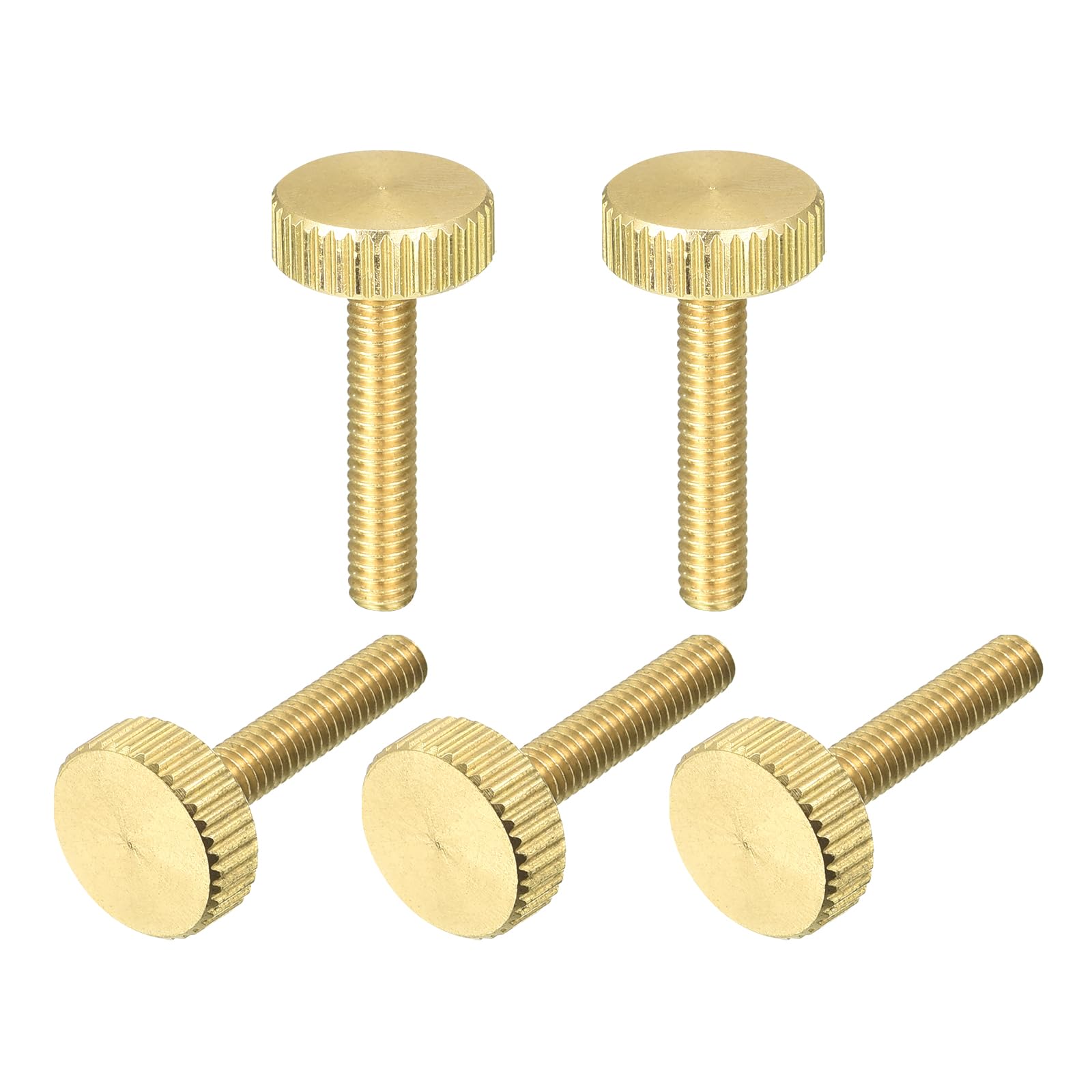 Brass Thumb Screws - M5 Knurled Fasteners -7