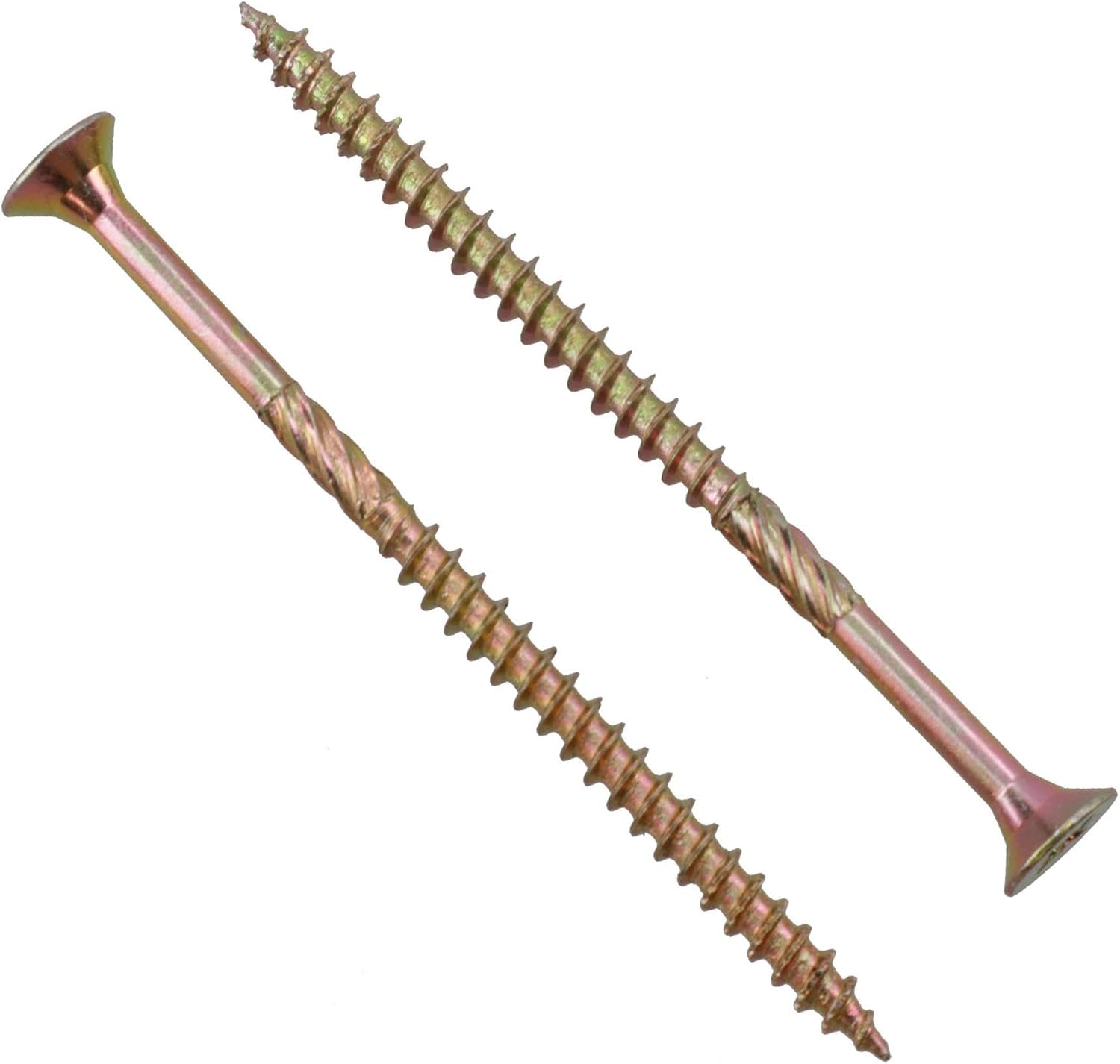 Countersunk Wood Screws 5.0 x 80mm Serrated Edge Prevent Splitting PZ2 200pc