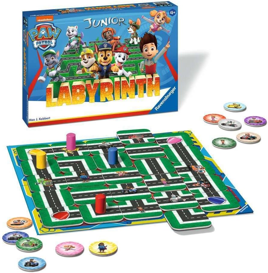 Ravensburger PAW Patrol Labyrinth Junior Game | Engaging Brain Teaser for Kids Ages 4 and Up | Classic Moving Maze Puzzle Game | Featuring Beloved PAW Patrol Characters