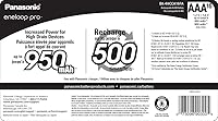 Vista 3 de Eneloop Panasonic Pro NiMh AAA Baterías 1.2V 16pk recargable y cargador de batería rápido de 4 horas con 4 luces indicadoras LED