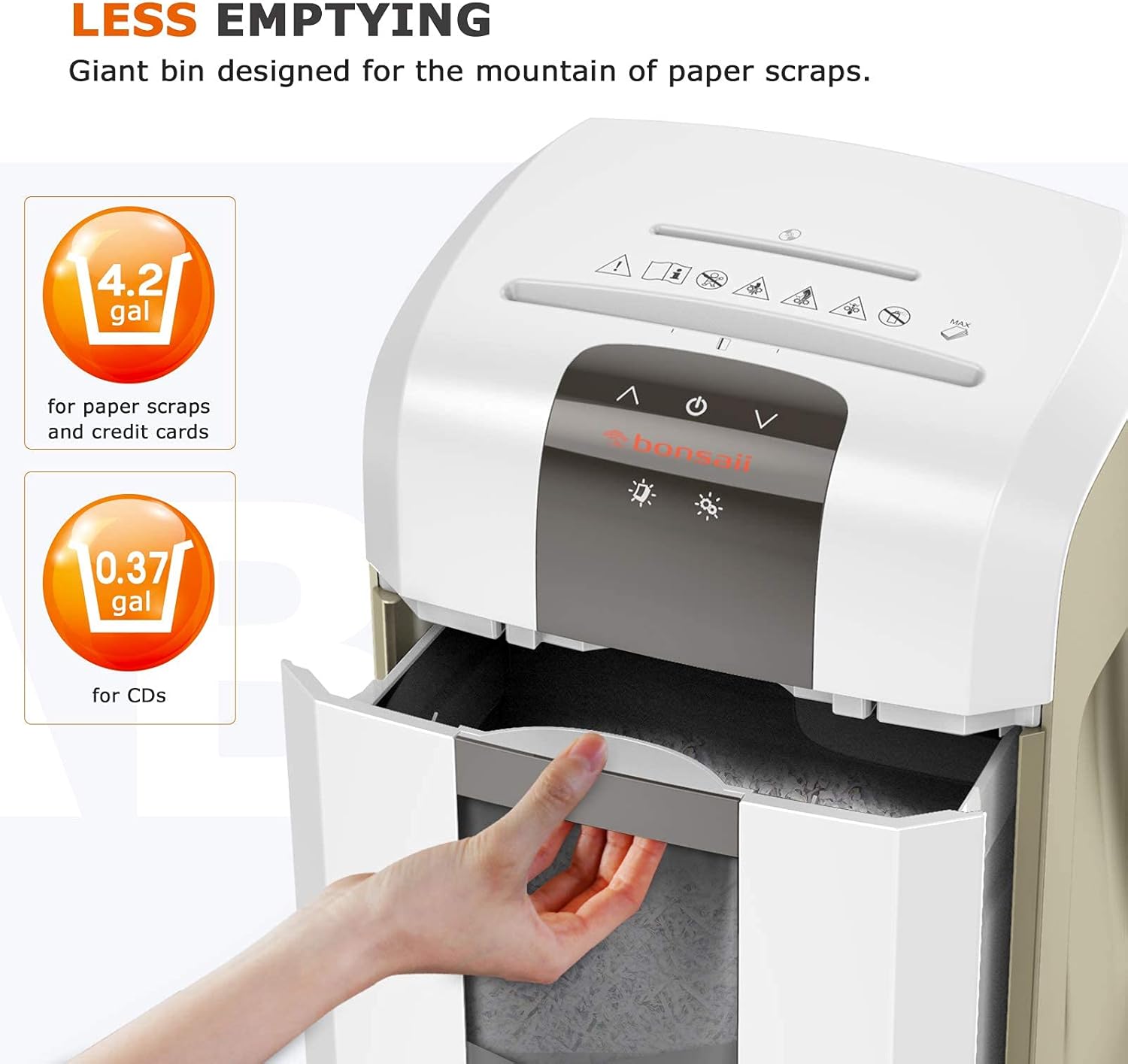 Buу 1 gеt 1 🔥 Bonsaii 60-Mintues Super Micro-Cut Paper Shredder, P-5 High Security Heavy Duty Shredder for Office, CD/Credit Cards Ultra Quiet Shredder for Home Office Use, 6-Sheet Capacity/Touch Operation(4S16) 🔥 Crаzу Dеаlѕ Bonsaii 60-Mintues Super Micro-Cut Paper Shredder, P-5 High Security Heavy Duty Shredder for Office, CD/Credit Cards Ultra Quiet Shredder for Home Office Use, 6-Sheet Capacity/Touch Operation(4S16)