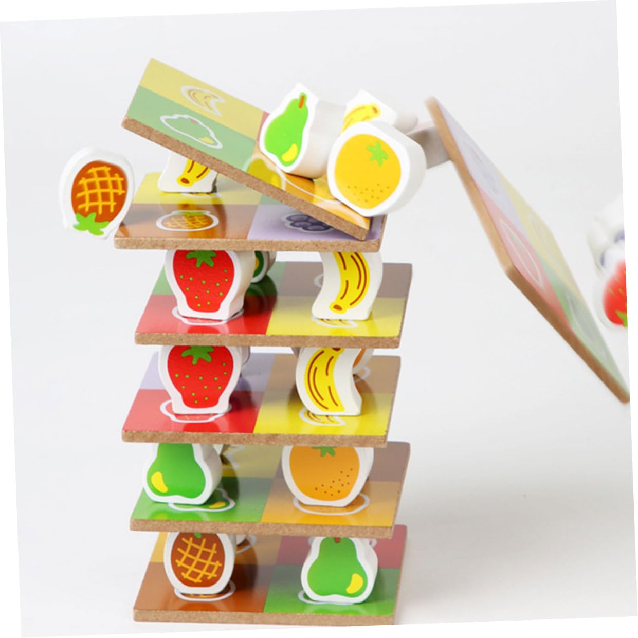 Giocattolo Impilabile Frutta in Legno, Set 1 Pezzo, Educativo