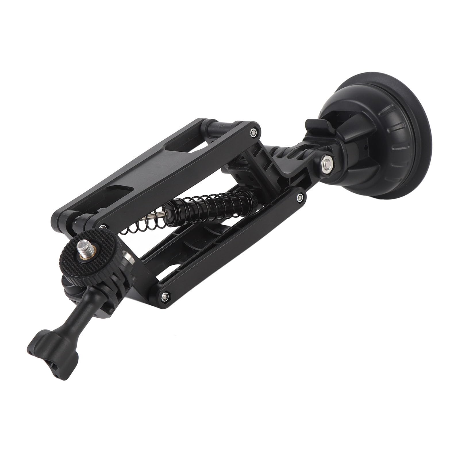 Jiawu Soporte de Coche con Ventosa Ajustable para Cámaras 3 Action 5 Pro X3 X4 - Soporte de Ventosa para Coche Resistente y Ligero - Ideal para Buscadores de Aventuras, ABS/aleación de Aluminio