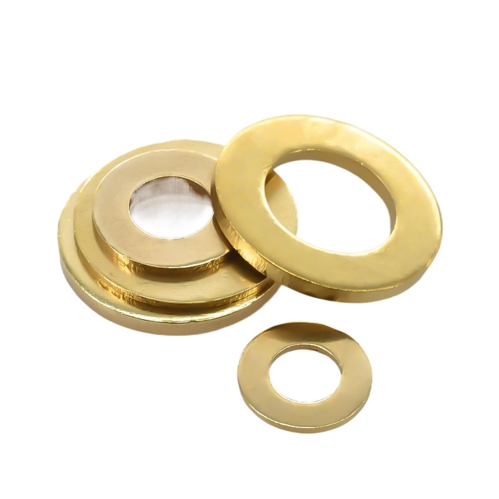 Płaska mosiężna podkładka O-ring Stała uszczelka Oring Podkładka Miedziana metalowa Element dystansowy M2- M20(M4x12x1(200Pcs))