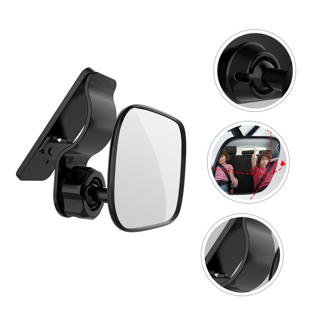 SOLUSTRE 3piezas Espejo De Seguridad Para Bebés Auto Espejo Retrovisor Para Asientos Traseros Accesorio Práctico y Duradero Visibilidad Completa Entorno