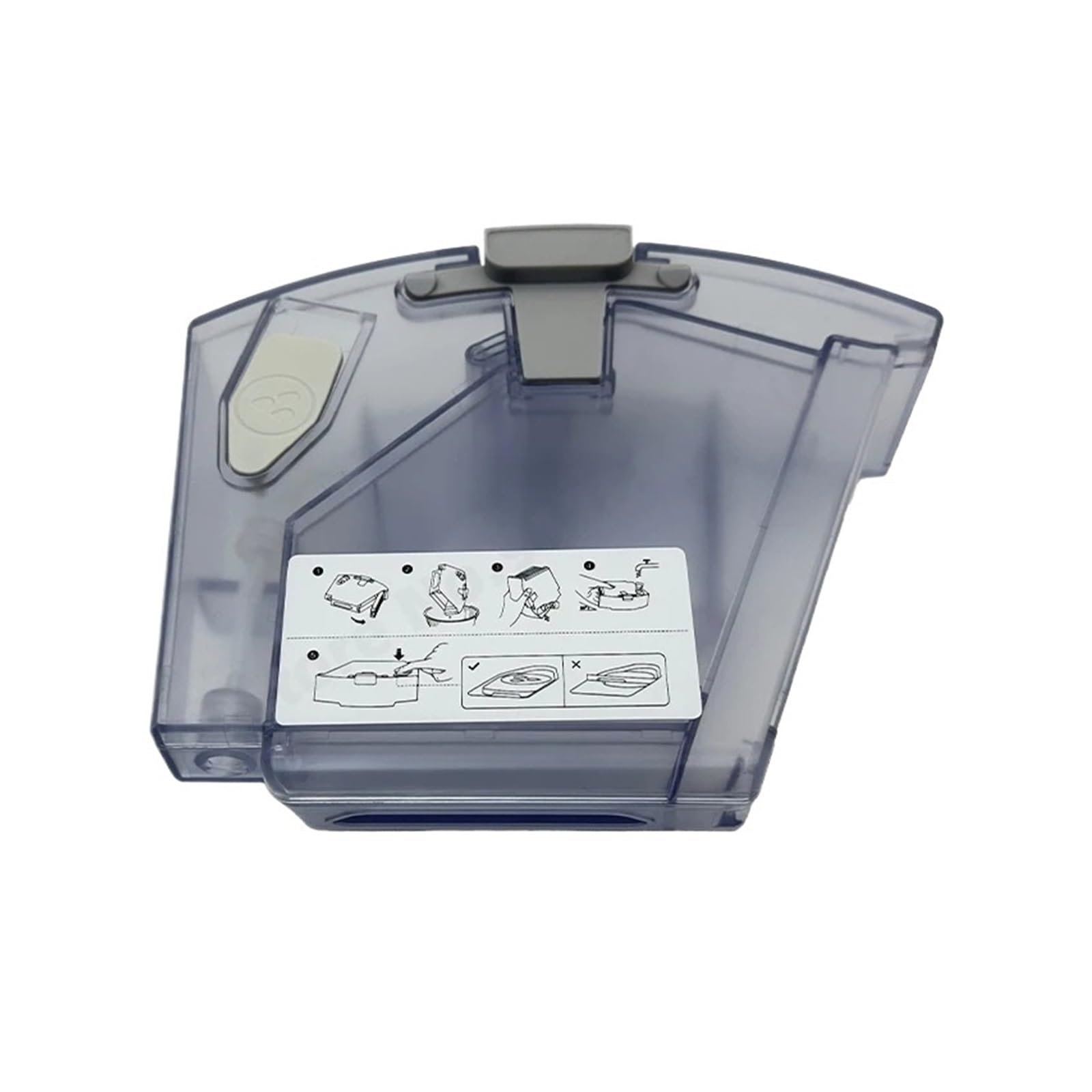 TINGELWQAXC 2-in-1 Ultron Lite-Dust Bin Water Tank Combo Unit，Compatible For Roborock，Q8 Max Q8(White)