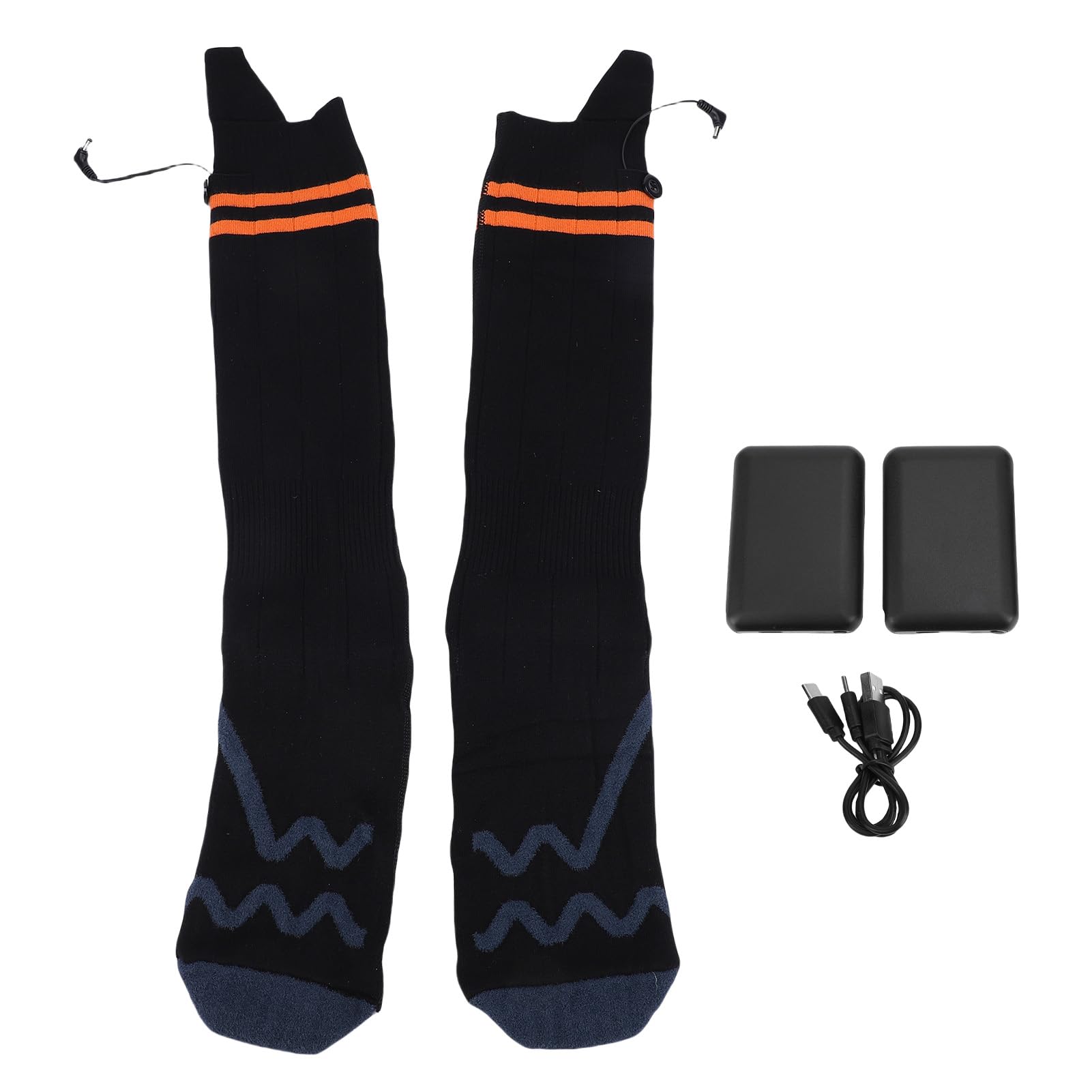 Calcetines calentados Calcetines térmicos de Invierno de Calentamiento rápido Recargables para Hombres y Mujeres