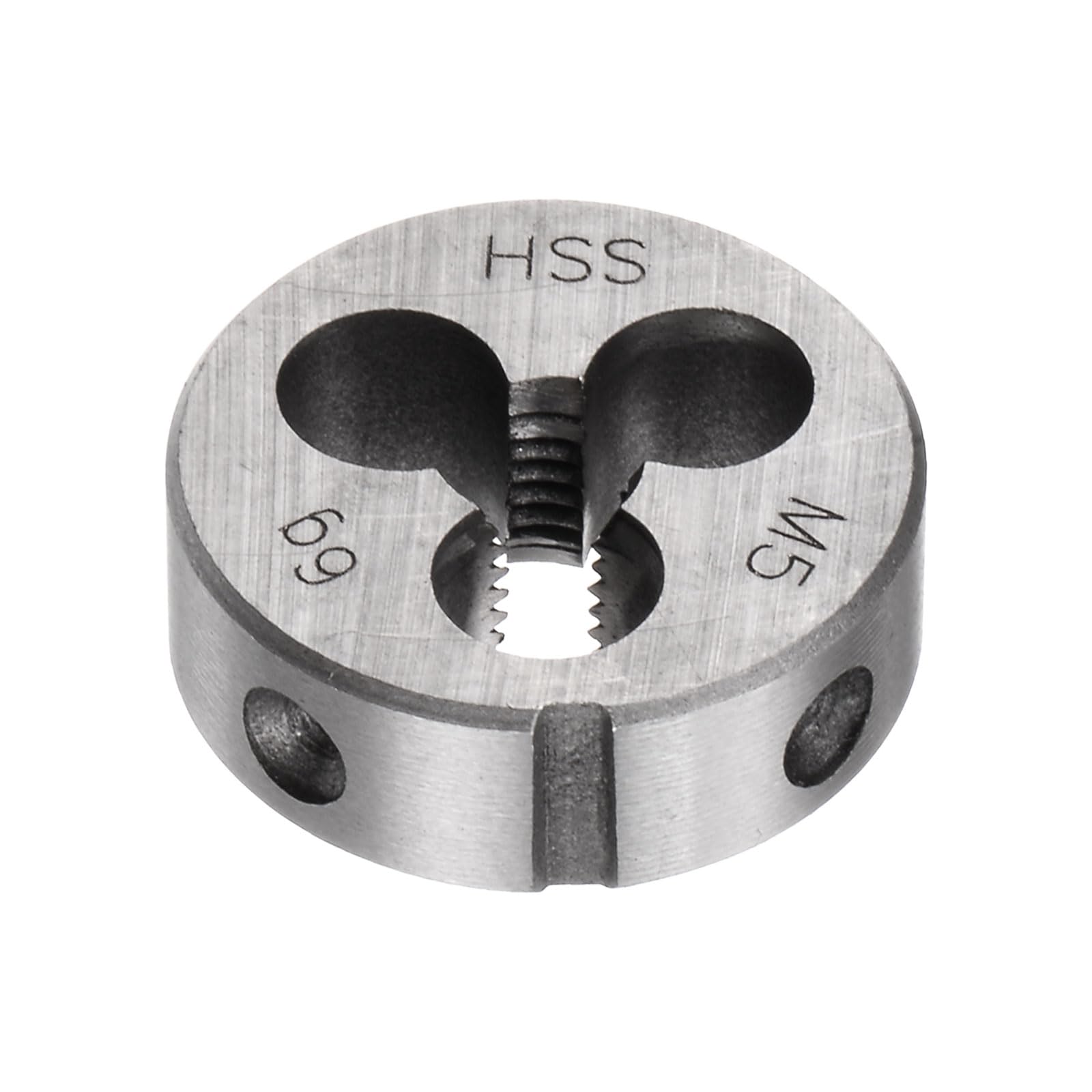 Matrice à Fileter Ronde M5 X 0.9 - Acier Rapide HSS - 25 Mm - Pour Filetage Métrique Droit