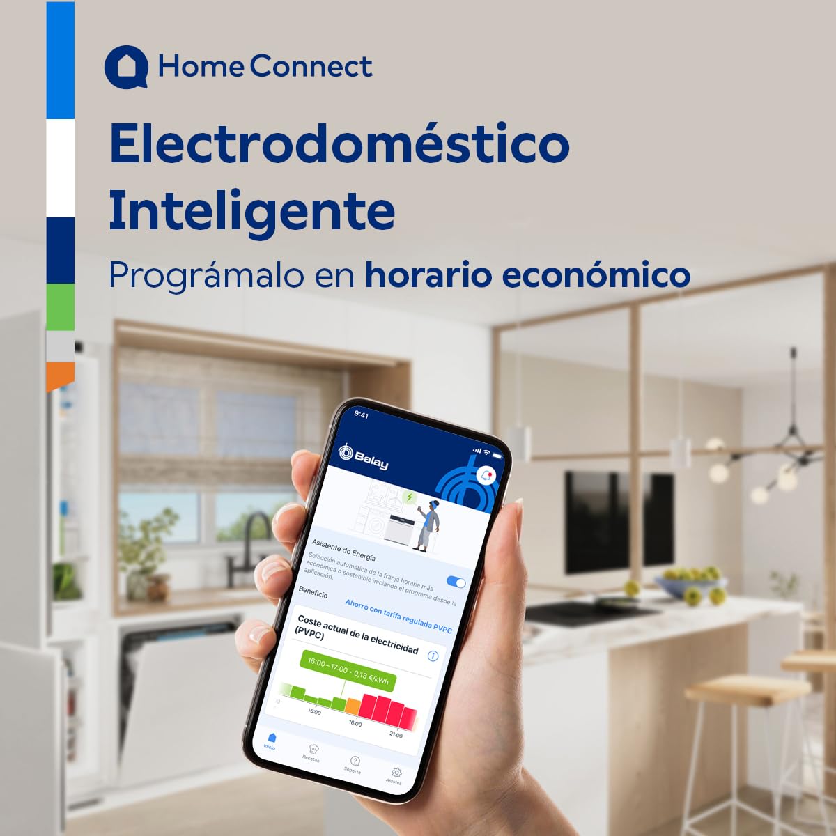 Balay - Lavavajillas Integrable, 13 servicios, ExtraSilencio, Porgrama Rápido, Media Carga, Home Connect, blanco, 3VF6662SA