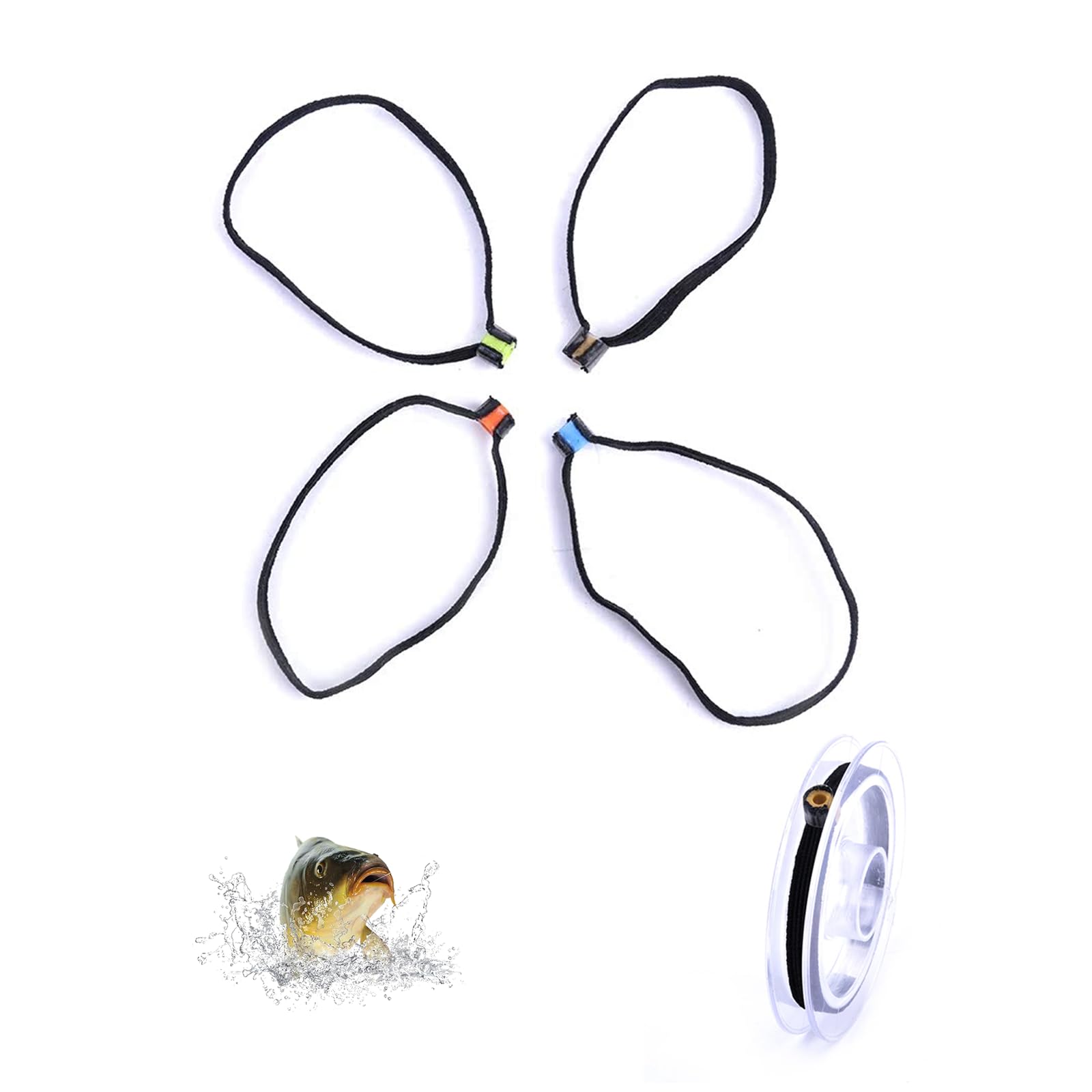 Tippet Rings Fly Fishing, Elastic Fabric Lightweight Tippet Holder, Fishing Tippet Spool Ring for Fishing Lover