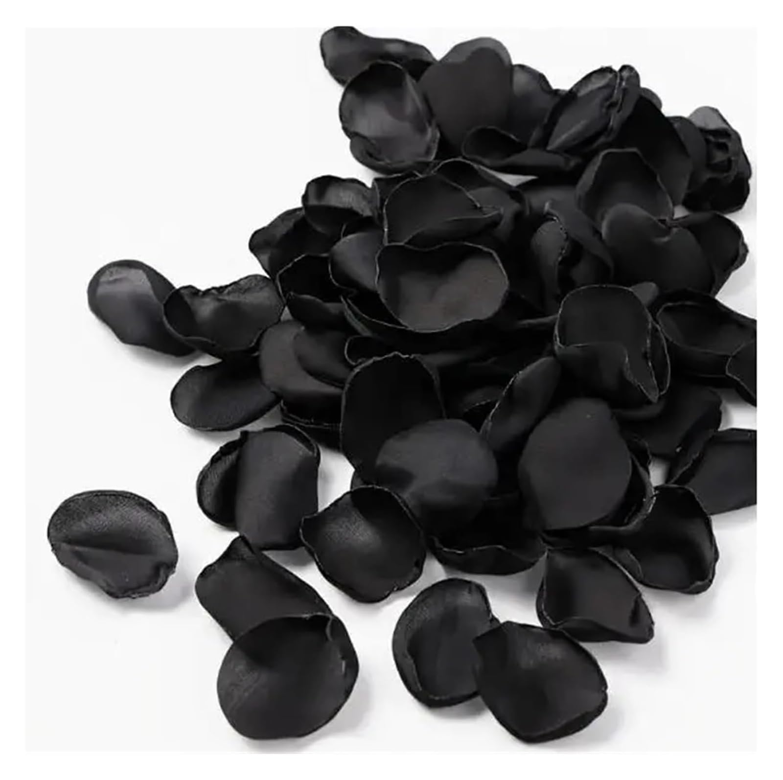 BPABDEITR 200Pcs Artificial Silk Rose Petals Multicolor For Wedding Party Valentine Proposal(Black)