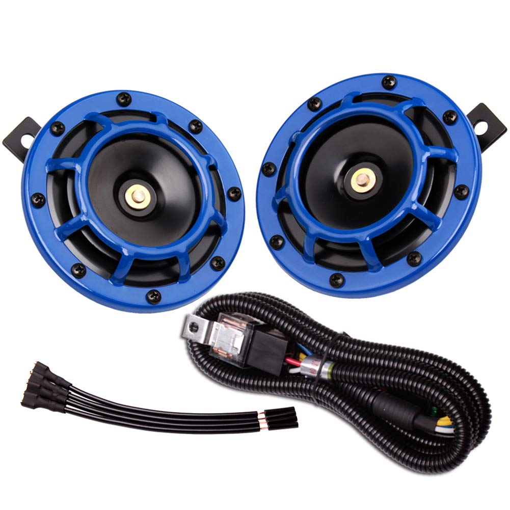 FARBIN Car Horn 12V Loud High Tone/Low Tone Twin Horns with Relay Harness