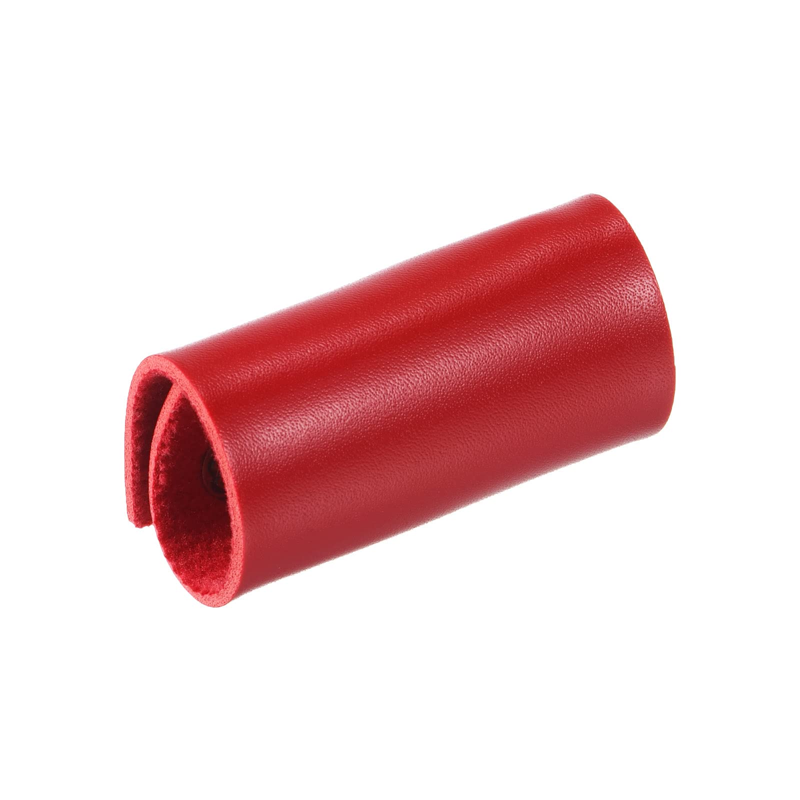 PATIKIL Leather Razor Head Protecting Cover, Double Edge Safety Razor Head Protecting Sheath Shaver Tip Cover for Travel Red - Image 4