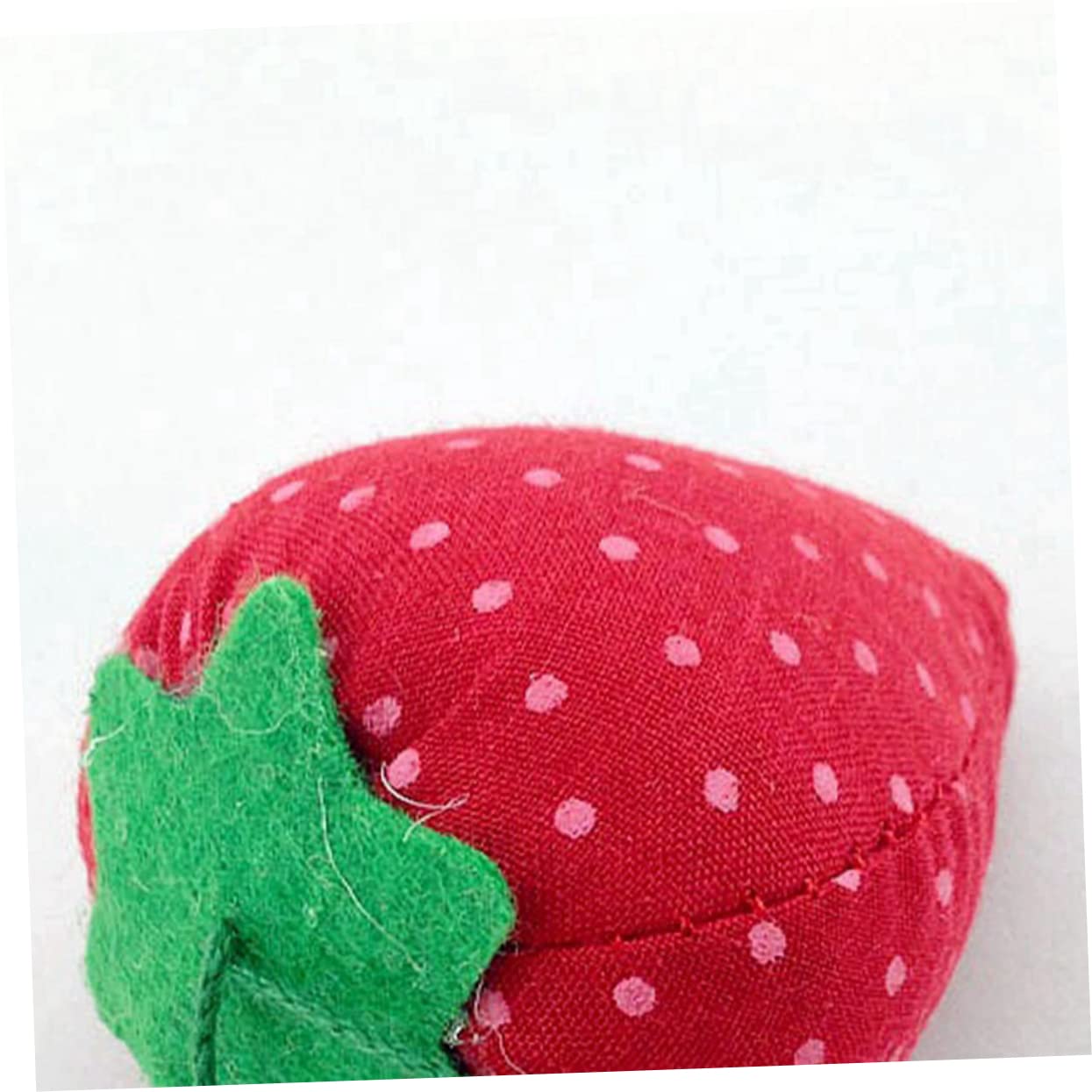 NUOBESTY 20piezas Alfiletero Forma De Fresa Organizador De Agujas Para Costura Herramienta De Manualidades Para Cestas De Costura y Decoración