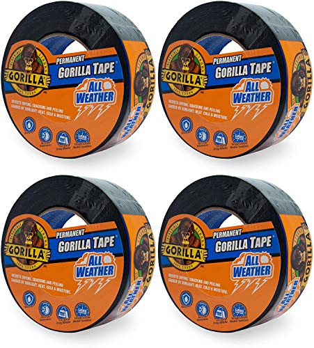 Gorilla All Weather Outdoor Waterproof Duct Tape, UV and Temperature Resistant, 1.88