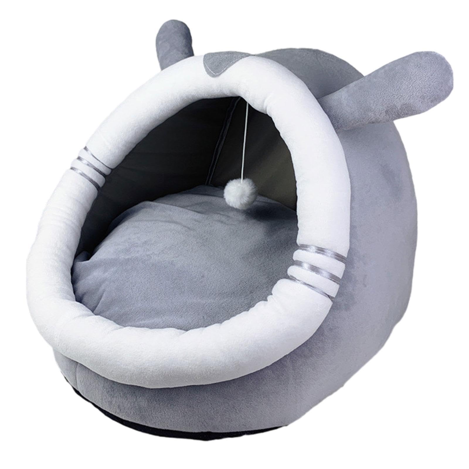 Nid de chat anti-stress, maison semi-fermée Sharplace contre le froid avec fond antidérapant