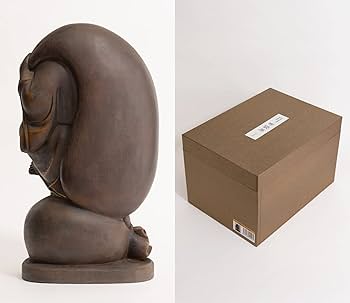 木像 布袋尊（ほていそん） Amazon｜定額山壽量院 祈祷開眼 布袋尊（木製：桧/古美彩色）＿