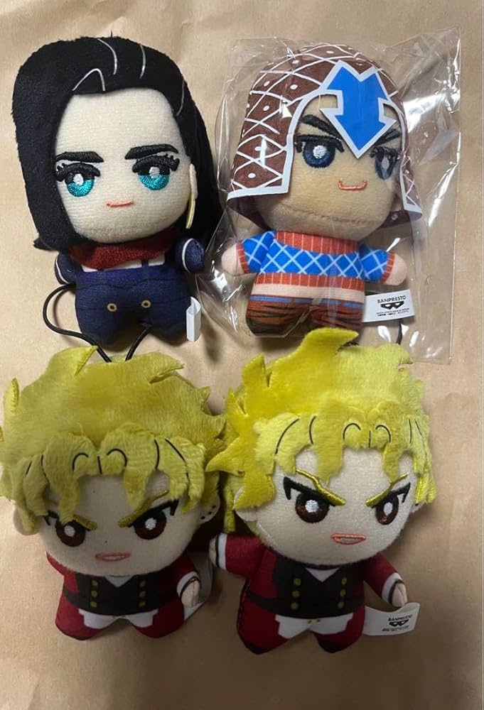 新品未使用！ジョジョの奇妙な冒険 まるぬい 4点セット 新品未使用！ジョジョの奇妙な冒険 まるぬい 4点セット JOJO