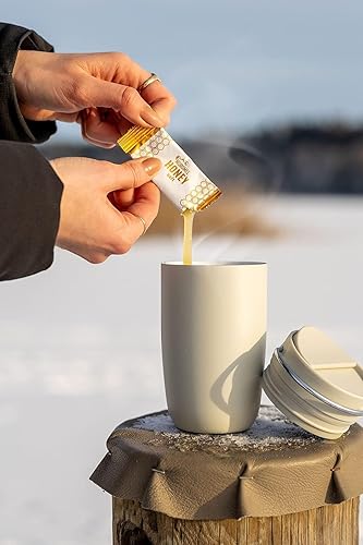 Miniatura 6 de Nordmel Saquitos de miel cruda nórdica, caja de 2.12-0.28 oz por bolsita - Miel silvestre natural pura