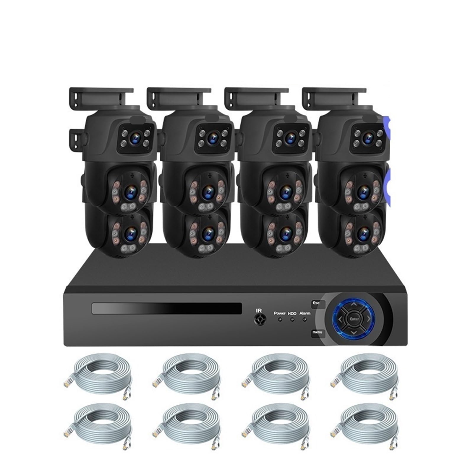 Sistema di telecamere di sorveglianza HD POE impermeabile da 6 MP