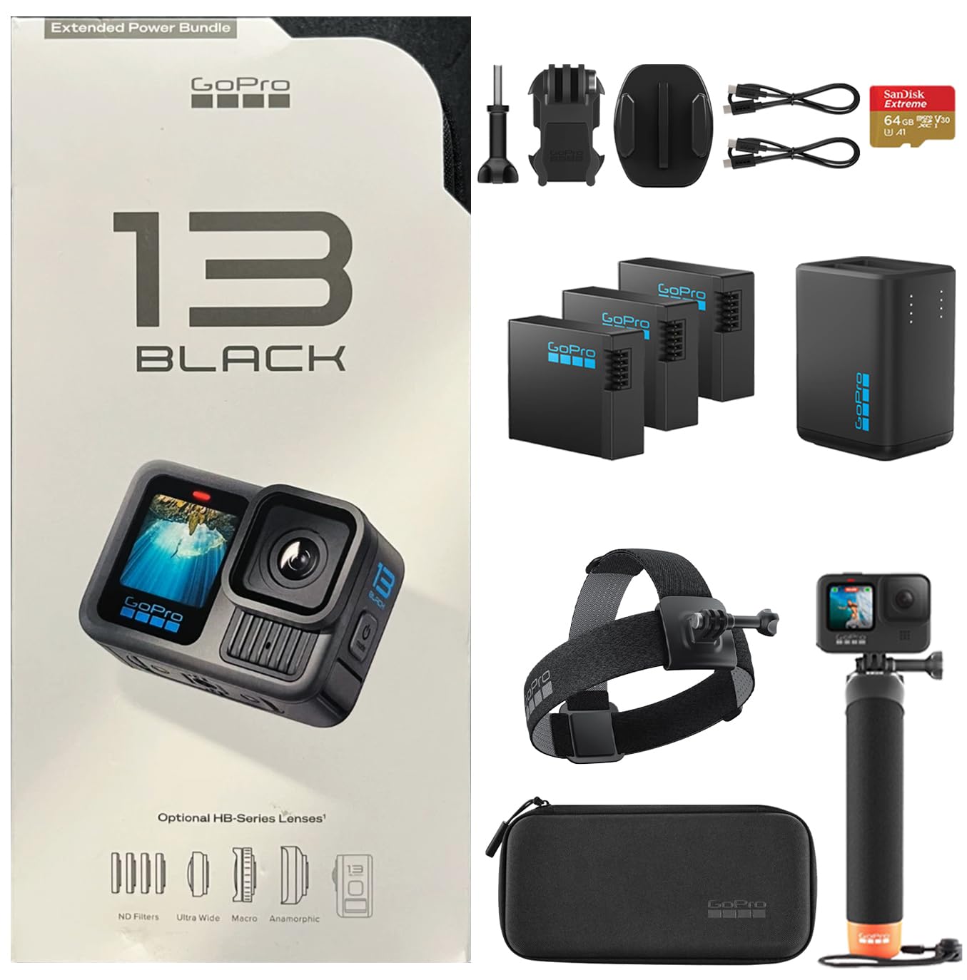 家電 GoPro13BLACK Amazon.com : GoPro HERO13 Black Camera with 3 Enduro Batteries