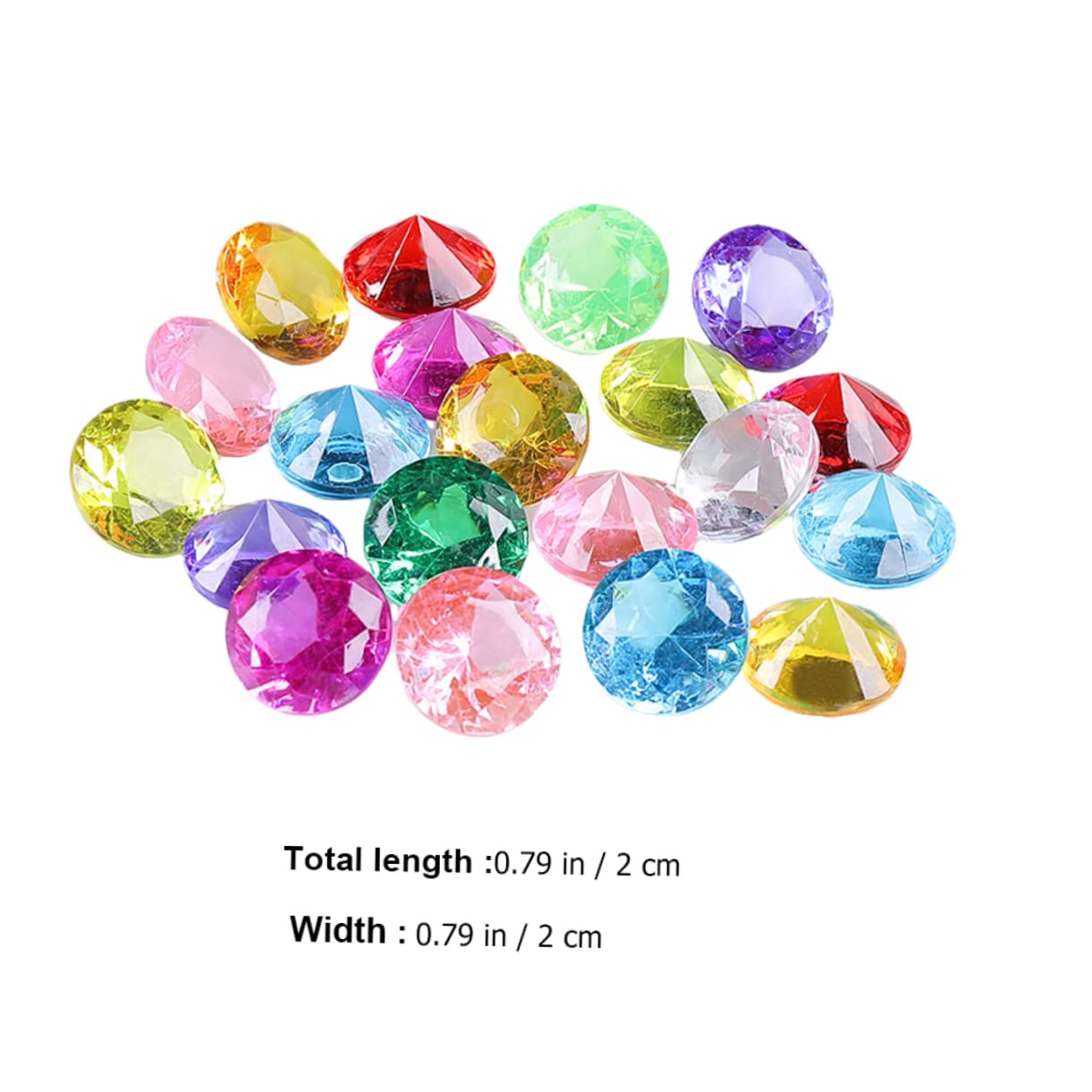 YARNOW 60pcs Acrylic Diving Gems Toy Set Pool Underwater Dive Toys for Boys and Girls Fake Diamonds Pool Party Decorations