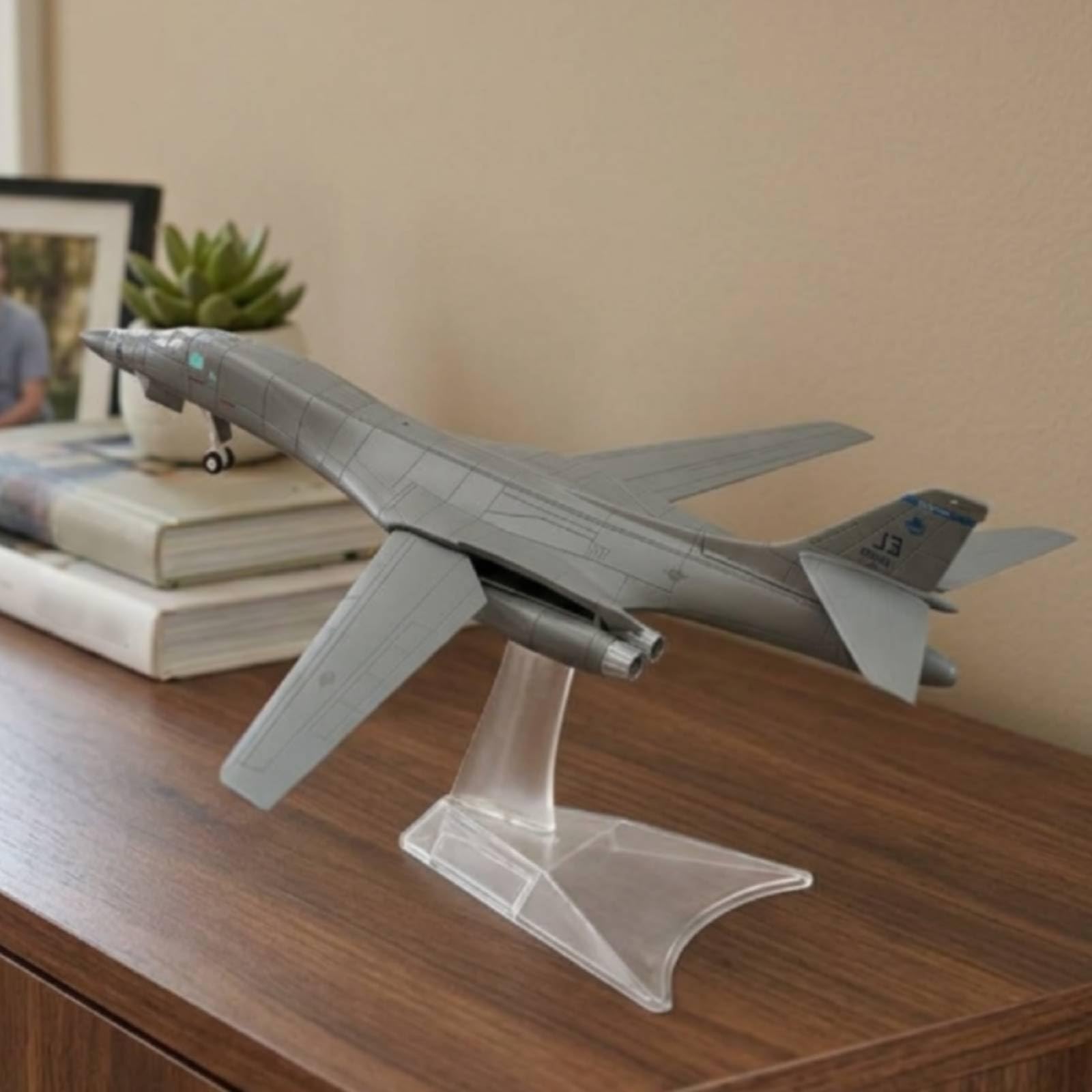 Modellino di B-1B Statico Modello di Aereo da Bombardamento Resistente Agli Urti Modello per Mensola, B-1B OT