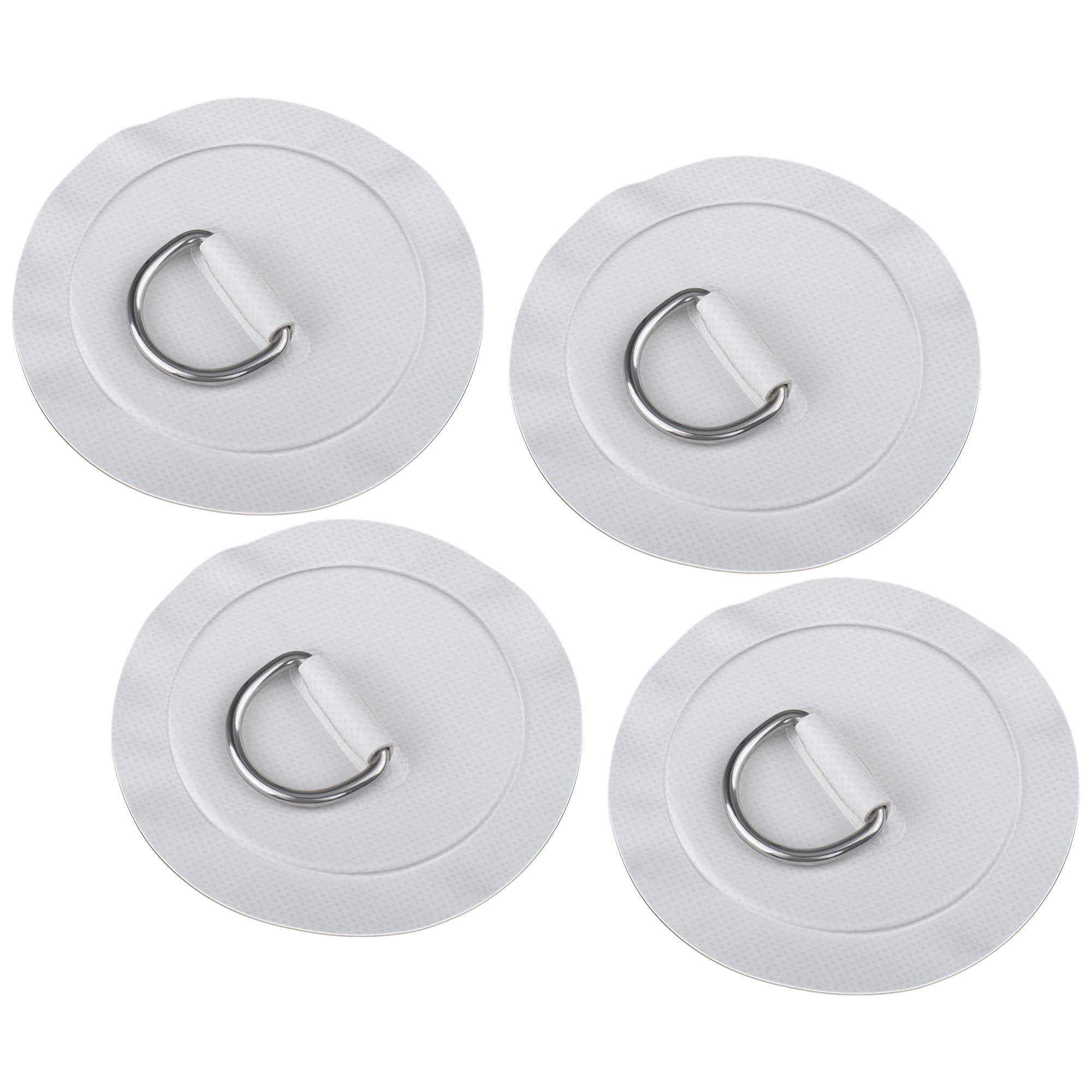 Inflatable Boat Kayak D Ring Patch Pad 4pcs Round Deck Rigging Accessories （4.3 inch）