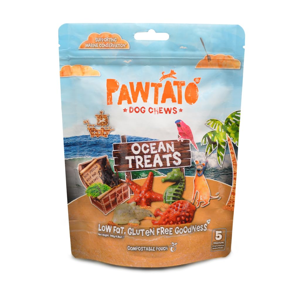 Benevo Pawtato® Ocean Treats Medium 140g- Tasty Chews for Medium/Large Breeds (B0CSK38YCY) Amazon Price History, Amazon Price Tracker