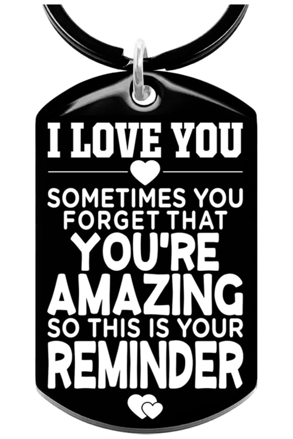 Allpeak Unisex Carbon Black Boyfriend Girlfriend Husband Wife Gifts - Birthday Keyring For Best Friend Sister Brother Bf Gf, Secret Santa Christmas Xmas Gifts, Stocking Fillers For Men Women, Valentines Gifts For Him Her