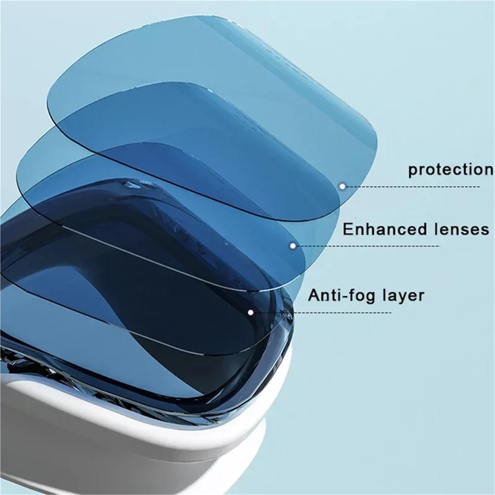 JUANYAO Schwimmbrille wasserdichte Schwimmbrillenkappe for Erwachsene, HD-Antibeschlag-Schwimmbrillen-Set, Silikon-Schwimmbrille mit Ohrstöpseln, Schwimmbrille Für Schwimmen