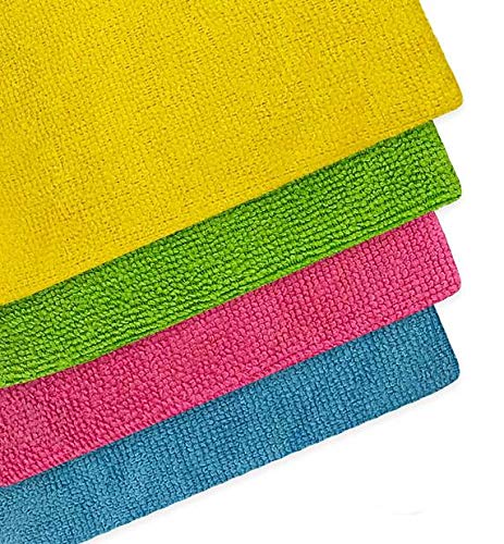 Caldimore Microfiber Cleaning Cloth, Pack of 24, Size:12.6" x 12.6" | 32cm x 32cm (24x Microfiber)