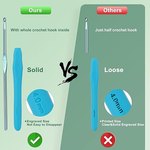 Vista 71 de Aeelike Kits de aprendizaje de ganchillo para principiantes, kit de inicio de ganchillo con todo, hilo acrílico de 1093 yardas para ganchillo, juego