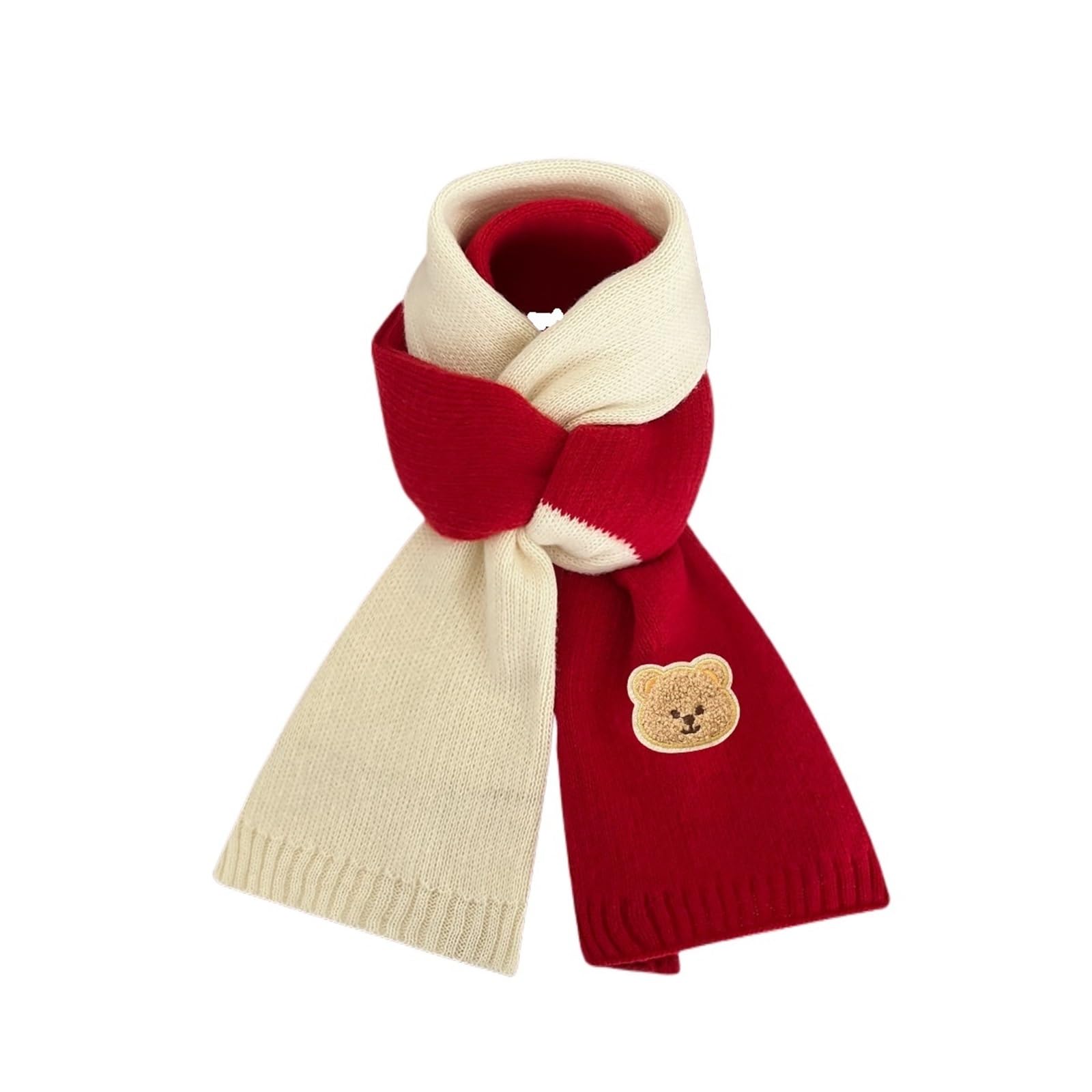 écharpe d'hiver Écharpe tricotée tendance d'hiver, couleur unie, chaude, cache-cou for femmes, hommes et enfants, for Noël echarpe