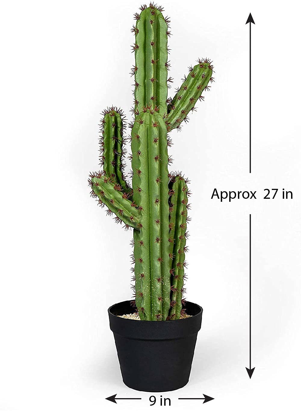 Amazon.com: Serene Spaces Living Real Look 人造高燭台仙人掌- 仿