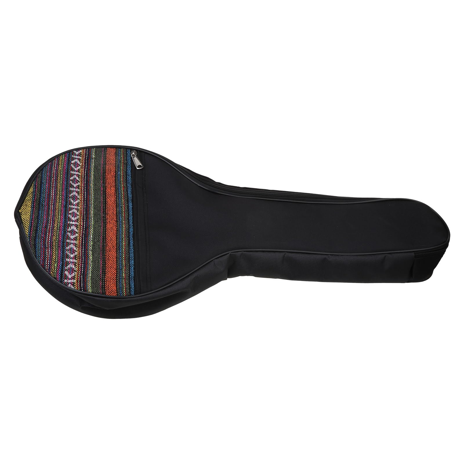 25in 4-Strings Banjo Bag Ethnic Musical Ukulele For Case Cotton Backp Musical Instrument Backpack, Black, Full size - Image 4