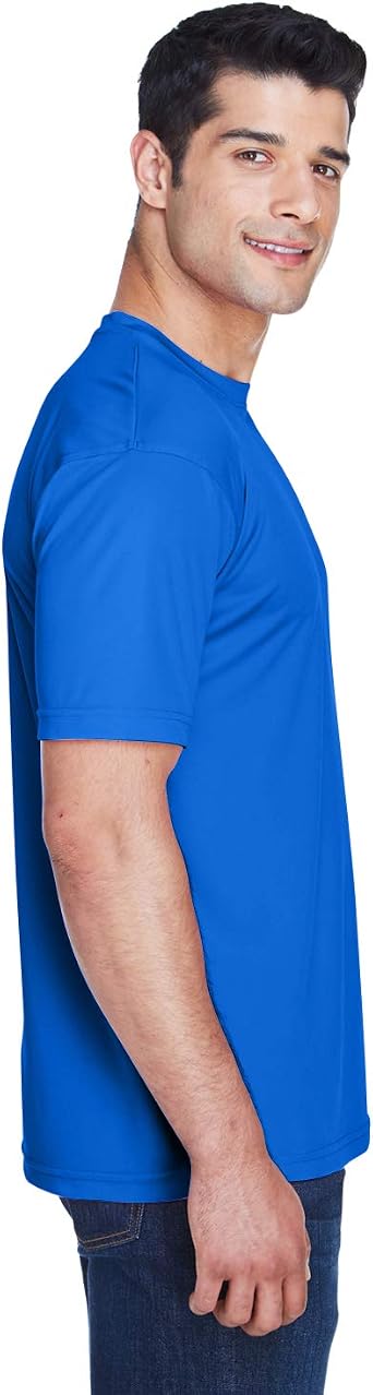 UltraClub Men's Cool & Dry Sport Performance Interlock T-Shirt 2XL ROYAL