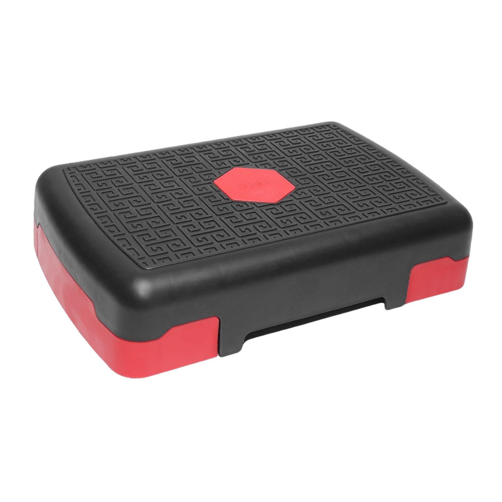 UJEAVETTE Aerobic Exercise Step Adjustable Cardio Fitness Indoor Workout Step Platform Red-image-27