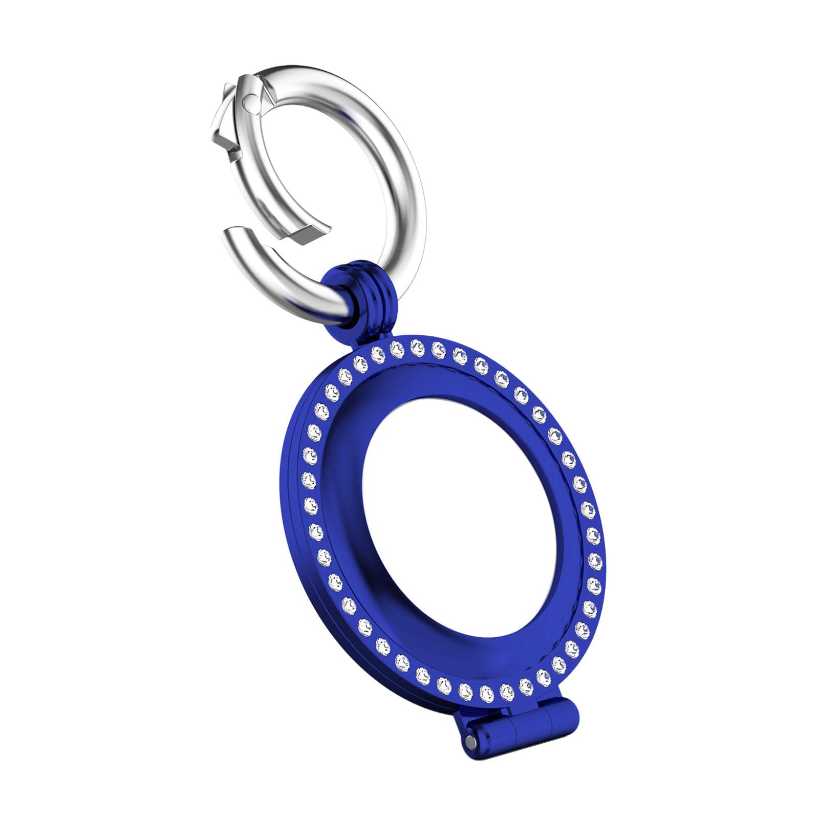 anti-lost location tracker protective case compatible with airtags dark blue diamond