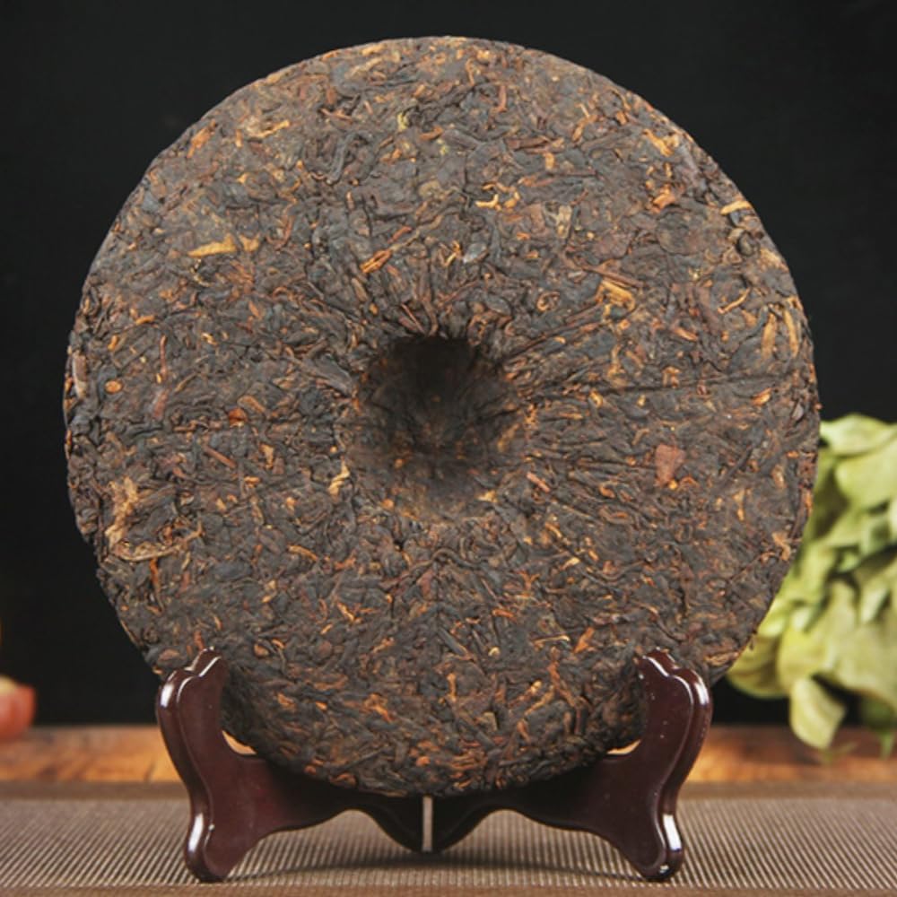 10 anni di tè nero Puerh invecchiato, 357g, Yunnan Bulang Mountain Imperial Pu'er Torta di tè matura
