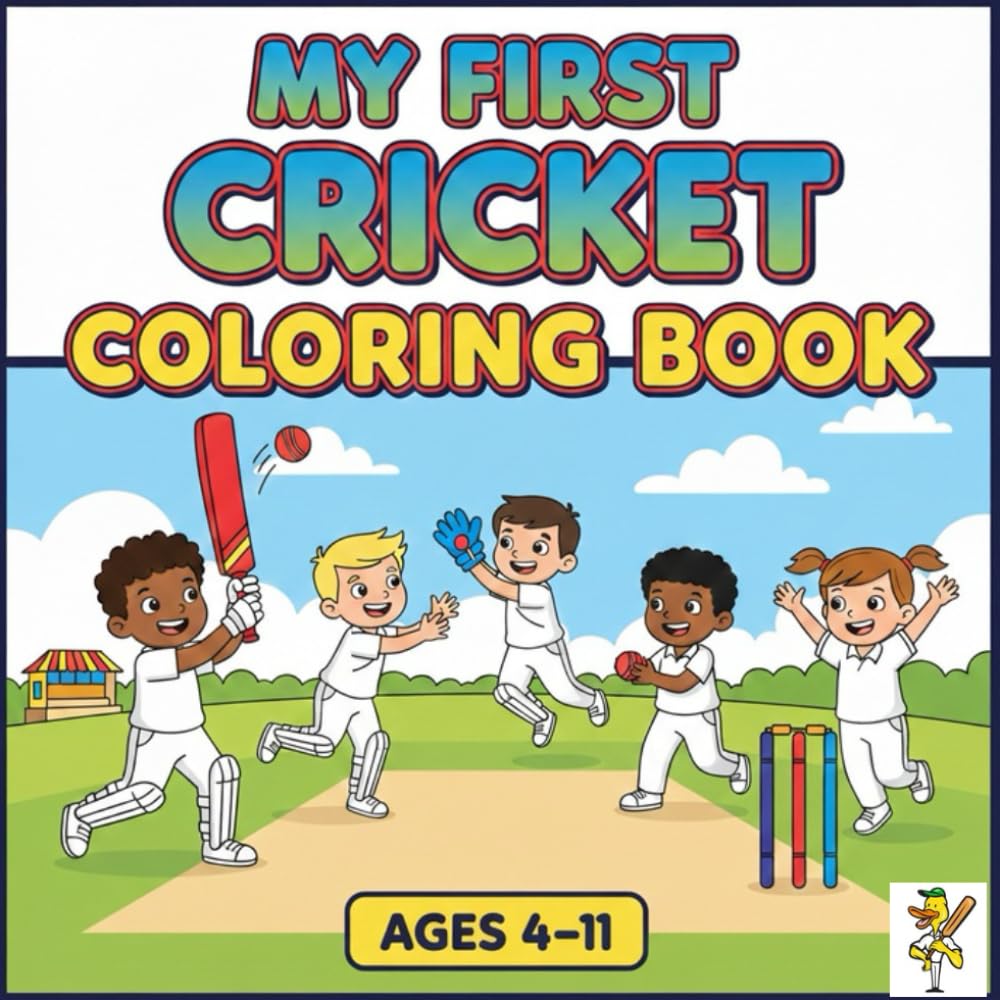My First Cricket Colouring Book