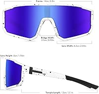 Vista 62 de MVPTGRS Gafas de sol de béisbol juveniles para niños y niñas de 8 a 14 años TR90 con marco para niños, gafas de sol deportivas para sóftbol