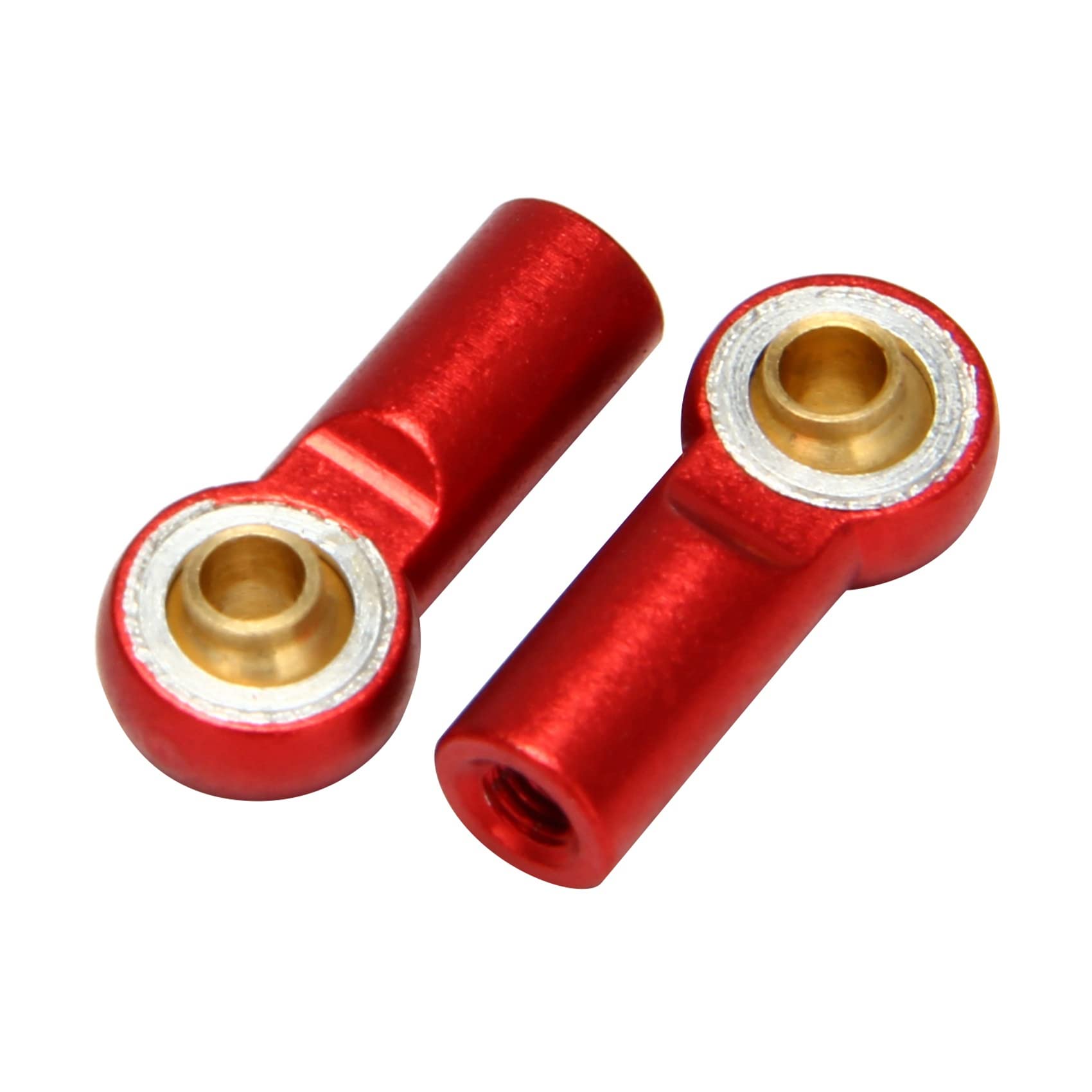 Swiixxer 10 Pièces M3 Joint À Rotule Lien Barre Tige Joints Tête De Rotule Biellette De Direction pour 1/10 Rc Camion Voiture Camion Rouge