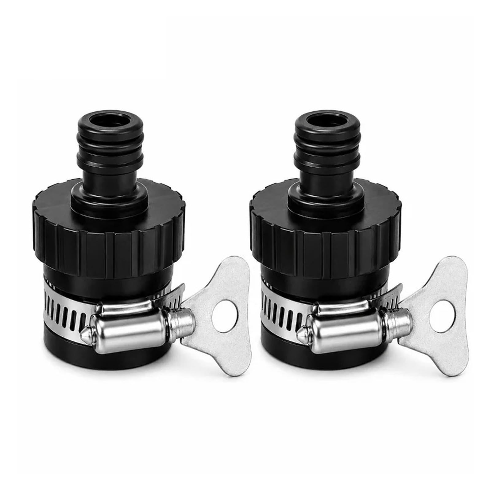 BNGDFDGH Quick Connect Plastic Hose Faucet Adapter Universal Tap Connector Fitting for Garden Irrigation Car Wash Watering Outdoor Home(2pcs)