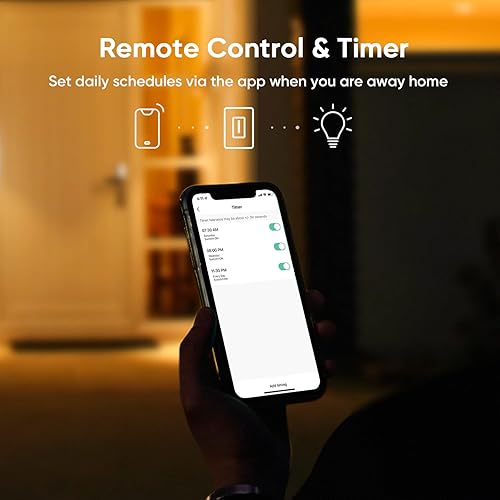 Miniatura 7 de TREATLIFE 3 Way Smart Dimmer Switch, Smart Switch Compatible with Alexa and Google Assistant, 2.4GHz WiFi Light Switch, Schedule, Neutral Wire