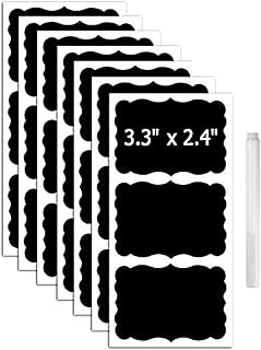 Top label 108-Pack Reusable Chalkboard Labels + 1 Chalk Pen to Decorate Your Pantry Storage & Office