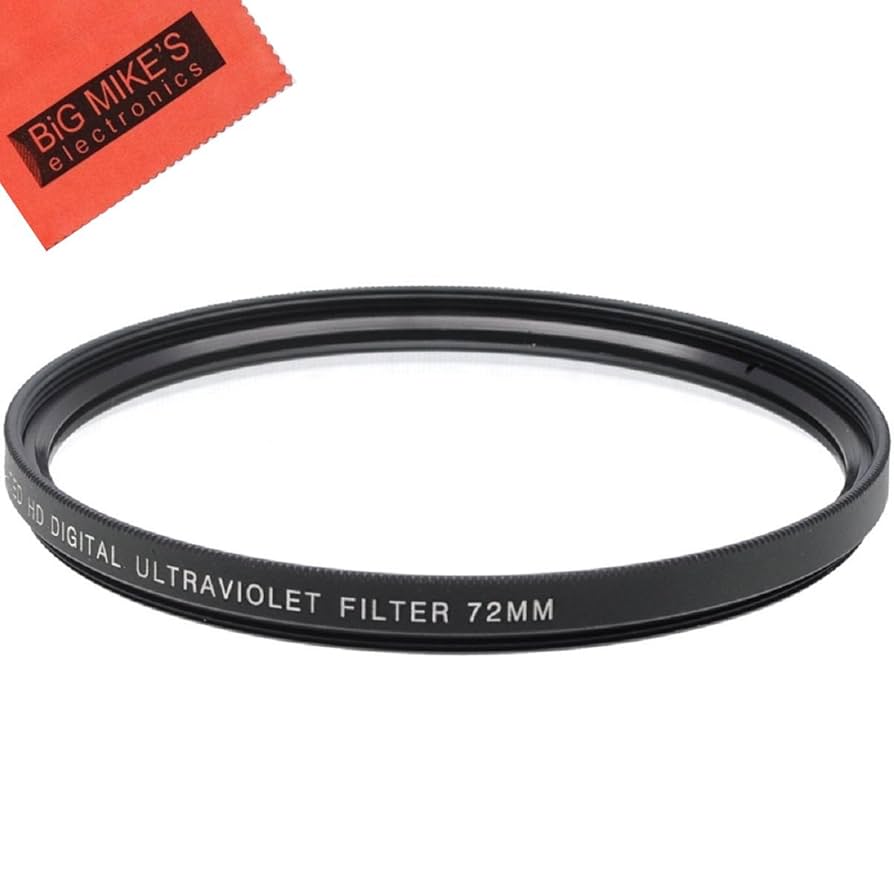 72mm Multi-Coated UV Protective Filter for Nikon D500 DX